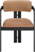 Aurum - Vegan Leather Upholstered Dining Chair With Graphite Black Base (Set of 2) - Simple Home Plus
