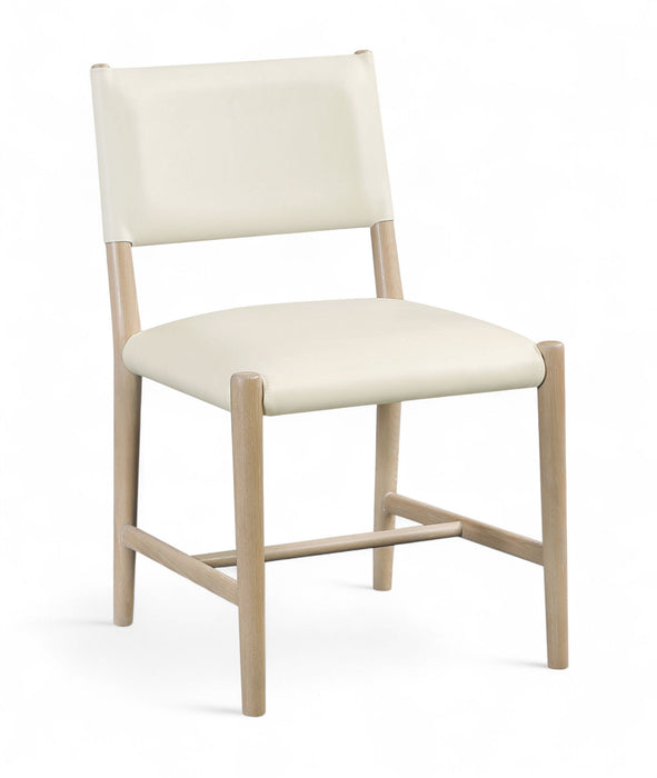 Andie - Vegan Leather Upholstered Dining Chair (Set of 2) - Natural Base - Simple Home Plus