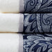 Aubrey - 6 Piece Jacquard Towel Set - Navy - Simple Home Plus