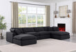 Comfy - 6 Piece Linen Modular Double Chaise Sectional - Simple Home Plus