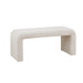 Steve - 42" Boucle Waterfall Bench - Cream - Simple Home Plus
