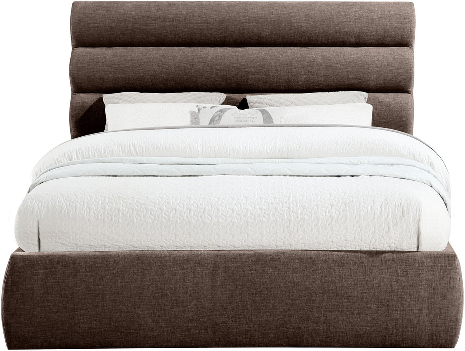 Adam - Chenille Fabric Bed With 52" Headboard - Simple Home Plus