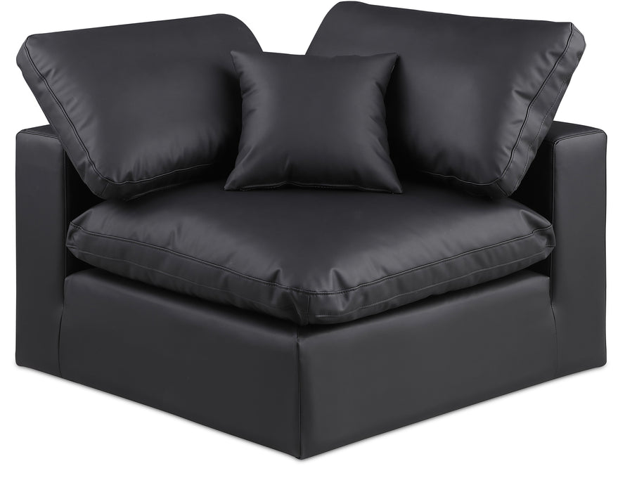 Comfy - Faux Leather Corner Chair - Simple Home Plus