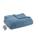 Sherpa - Twin Heated Blanket - Blue - Simple Home Plus