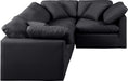 Indulge - Faux Leather 4 Piece Modular Corner Sectional - Simple Home Plus