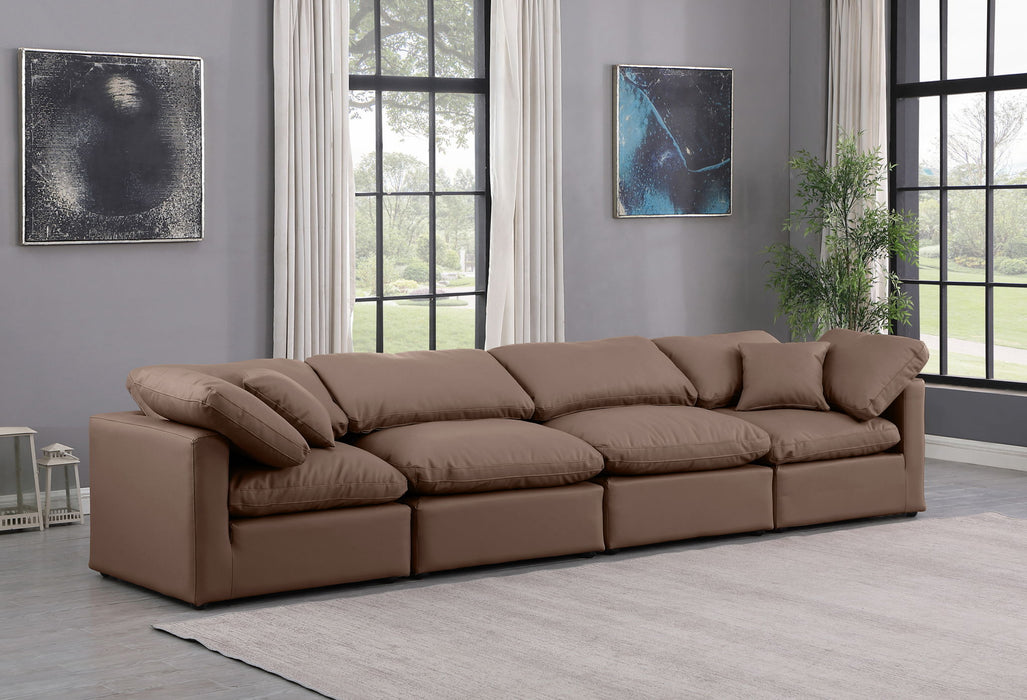 Indulge - Faux Leather 4 Seat Modular Sofa - Simple Home Plus