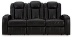 Caveman Den - Midnight - Power Reclining Sofa With Adj Headrest - Simple Home Plus