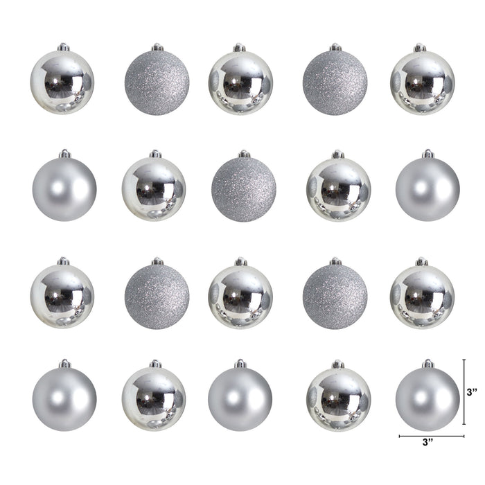 Holiday 20 Count 3" Shatterproof Ornament Set