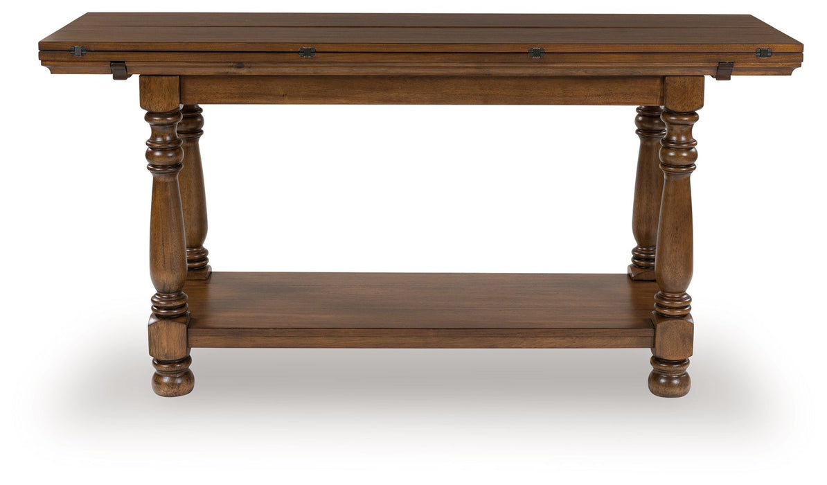 Sturlayne - Brown - Flip Top Sofa Table - Simple Home Plus