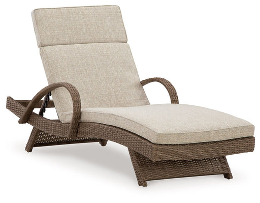 Beachcroft - Beige - Chaise Lounge With Cushion - Simple Home Plus