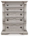 Bruchandi - Antique White - Five Drawer Chest - Simple Home Plus