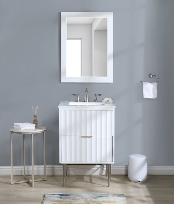 Modernist - Bathroom Vanity With Chrome Legs - Simple Home Plus