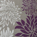 Maible - Printed Floral Shower Curtain - Purple - Simple Home Plus