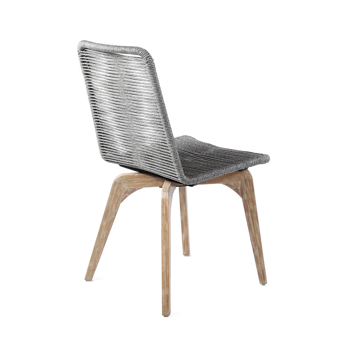 Oasis And Island - Outdoor 5 Piece Light Eucalyptus And Concrete Dining Set - Simple Home Plus