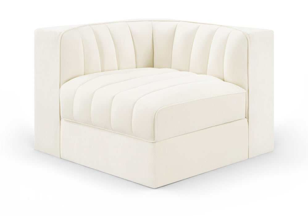 Rummi - Velvet Performance Fabric Upholstered Modular Corner Chair - Simple Home Plus