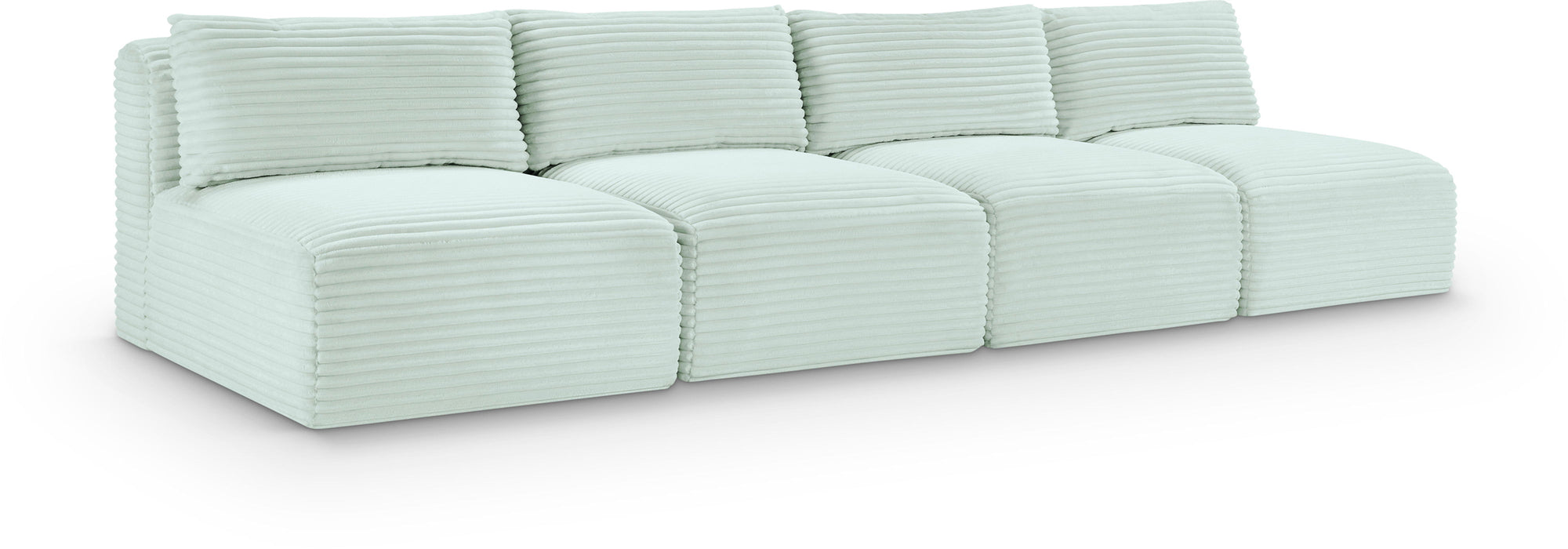 Shaggy - 4 Seat Modular Armless Sofa - Simple Home Plus
