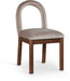 Conrad - Velvet Dining Chair With Brown Legs - Simple Home Plus