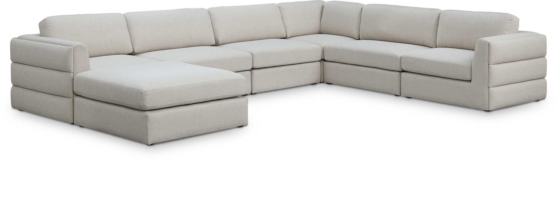 Beckham - 7 Piece Modular Sectional With Chaise - Simple Home Plus