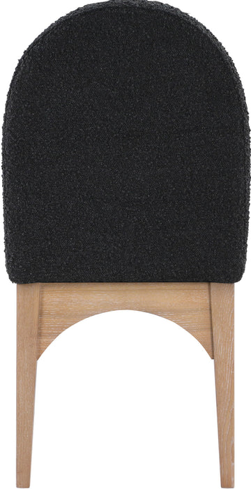 Waldorf - Boucle Dining Side Chair With Natural Legs - Simple Home Plus