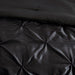 Laurel - King 7 Piece Tufted Comforter Set - Black - Simple Home Plus