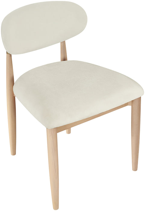 Riccio - Fabric Dining Side Chair (Set of 2) - Natural Frame - Simple Home Plus