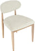 Riccio - Fabric Dining Side Chair (Set of 2) - Natural Frame - Simple Home Plus