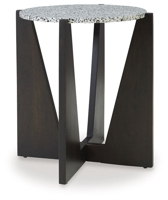 Tellrich - Black / White - Accent Table - Simple Home Plus