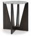 Tellrich - Black / White - Accent Table - Simple Home Plus