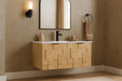 Leonardo - Engineered Stone And Solid Wood 24" Wall Mounted Bathroom Vanity - Simple Home Plus