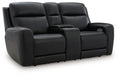 5Z-Comfort - Relaxation - Power Reclining Loveseat with Console / Adj Headrest - Simple Home Plus