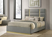 Ines - Fabric Upholstered Panel Bed - Simple Home Plus