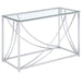 Lille - Glass Top Entryway Sofa Console Table Accents - Simple Home Plus