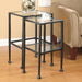Leilani - 2 Piece Glass Top Nesting Table Set - Black - Simple Home Plus