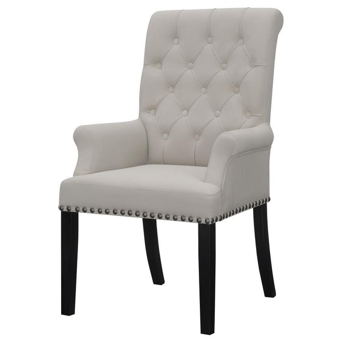 Alana - Upholstered Dining Arm Chair - Simple Home Plus