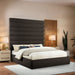 Adam - Boucle Fabric Bed With 89" Headboard - Simple Home Plus
