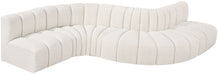 Arc - Boucle Fabric 6 Piece Curved Modular Sofa - Simple Home Plus