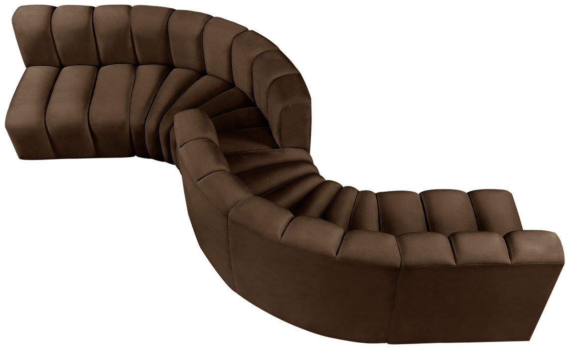 Arc - Velvet 6 Piece Modular Sofa - Simple Home Plus