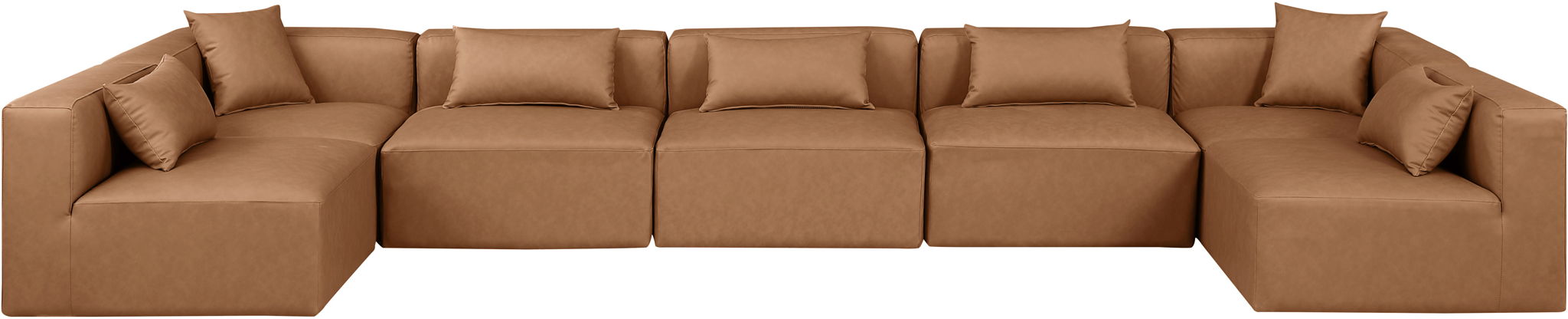 Cube - 7 Piece Modular U-Shaped Sectional - Simple Home Plus