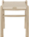 Santos - Faux Leather Upholstered Bench - Natural Frame - Simple Home Plus