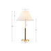 Bromley - Two Tone Pull-Chain Table Lamp - Gold / Brown - Simple Home Plus