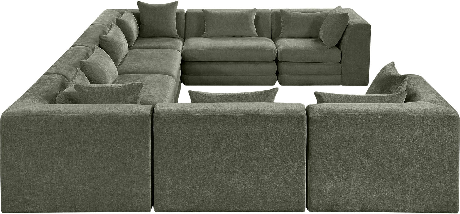 Stellar - 8 Piece Chenille Fabric Upholstered Modular Sectional - Simple Home Plus