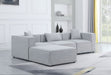 Cube - Linen 4 Piece Modular Sectional With Chaise - Simple Home Plus