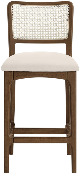 Atrium - Counter Stool With Brushed Brown Base (Set of 2) - Simple Home Plus
