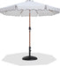 Amalfi - Patio Umbrella - Black Base / Light Brown Pole - Simple Home Plus
