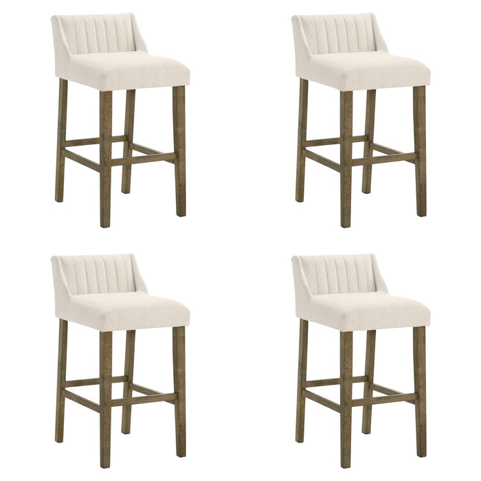 Fauna - Modern Transitional Wood Bar Height Kitchen Bar Stool - Simple Home Plus