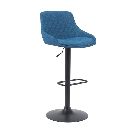 Anibal - Adjustable Swivel Barstool - Blue - Simple Home Plus