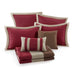 Attingham - Full/Queen 7 Piece Quilt Set With Euro Shams And Throw Pillows - Red - Simple Home Plus