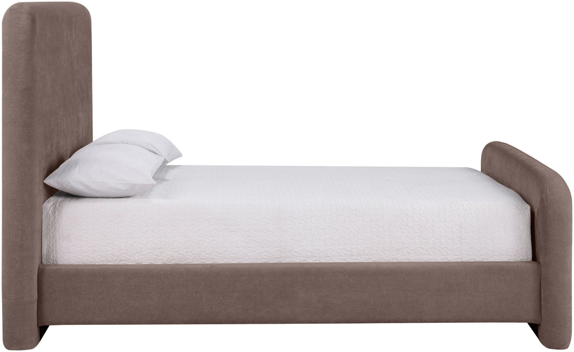 Fira - Chenille Fabric Upholstered Bed - Simple Home Plus