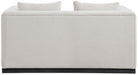 Alfie - Linen Textured Fabic Loveseat - Simple Home Plus