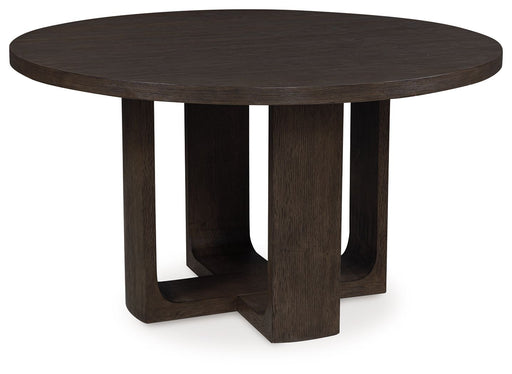 Neo - Rich Brown - Round Dining Room Table - Simple Home Plus